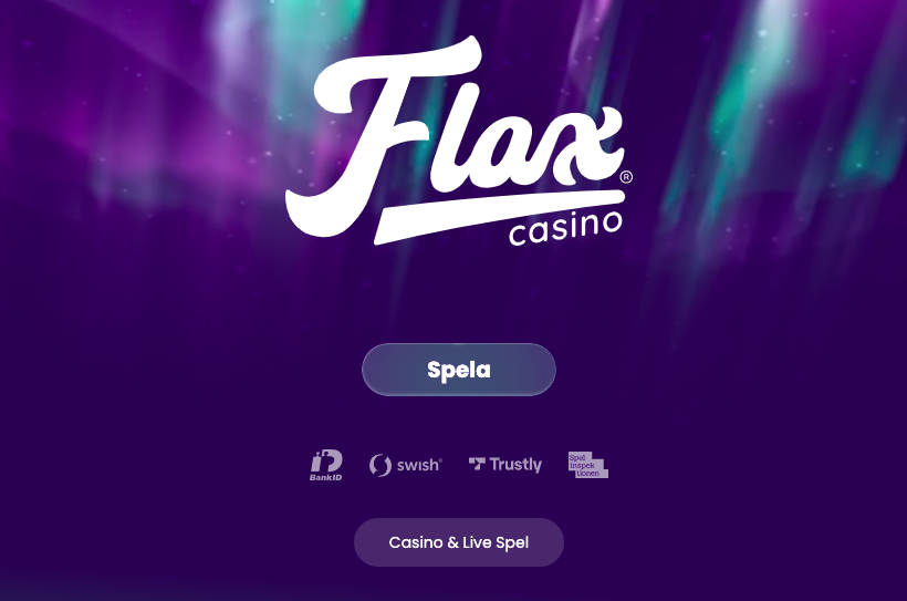Flax Casino startsida
